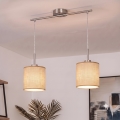 Brilagi - LED κρεμαστό φωτιστικό με καλώδιο NUBILA 2xE27/60W/230V ανοιχτό καφέ