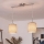 Brilagi - LED κρεμαστό φωτιστικό με καλώδιο NUBILA 2xE27/60W/230V ανοιχτό καφέ