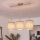 Brilagi - LED κρεμαστό φωτιστικό με καλώδιο NUBILA 3xE27/60W/230V καφέ
