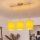 Brilagi - LED κρεμαστό φωτιστικό με καλώδιο NUBILA 3xE27/60W/230V κίτρινο