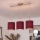 Brilagi - LED κρεμαστό φωτιστικό με καλώδιο NUBILA 3xE27/60W/230V πομπηϊκό κόκκινο