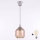 Brilagi - LED κρεμαστό φωτιστικό με καλώδιο RETRO GLASS 1xE27/60W/230V Ø 14 cm ασημί/καπνιστό καφέ