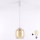 Brilagi - LED κρεμαστό φωτιστικό με καλώδιο RETRO GLASS 1xE27/60W/230V Ø 14 cm λευκό/καπνιστό καφέ