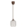 Brilagi - LED κρεμαστό φωτιστικό με καλώδιο RETRO GLASS 1xE27/60W/230V Ø 14 cm καφέ/λευκό