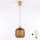 Brilagi - LED κρεμαστό φωτιστικό με καλώδιο RETRO GLASS 1xE27/60W/230V Ø 14 cm μπεζ/καπνιστό καφέ