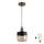 Brilagi - LED κρεμαστό φωτιστικό με καλώδιο RETRO GLASS 1xE27/60W/230V Ø 14 εκ. χάλκινο/καπνιστό μπεζ/μαύρο
