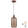 Brilagi - LED κρεμαστό φωτιστικό με καλώδιο RETRO GLASS 1xE27/60W/230V διάμ. 14 cm χάλκινο/καπνιστό καφέ