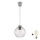 Brilagi - LED κρεμαστό φωτιστικό με καλώδιο RETRO GLASS 1xE27/60W/230V διάμ. 18 cm ασημί/διάφανο