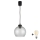 Brilagi - LED Κρεμαστό φωτιστικό με καλώδιο RETRO GLASS 1xE27/60W/230V διάμ. 25 cm μαύρο/καπνιστό γκρι
