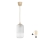 Brilagi - LED κρεμαστό φωτιστικό με καλώδιο RETRO GLASS 1xE27/60W/230V, διάμετρος 14 εκ., μπεζ/λευκό