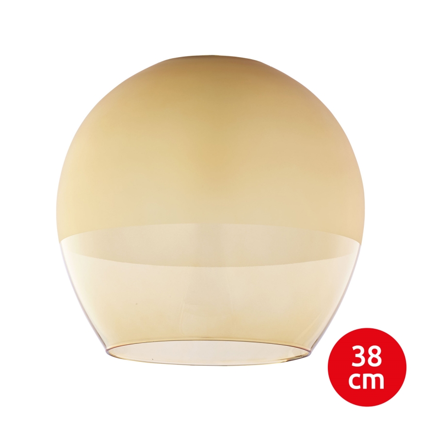 BRILAGI - LED Κρεμαστό φωτιστικό σε καλώδιο RETRO GLASS 1xE27/60W/230V διάμ. 38 εκ. ματ χρώμιο/καπνιστό μπεζ