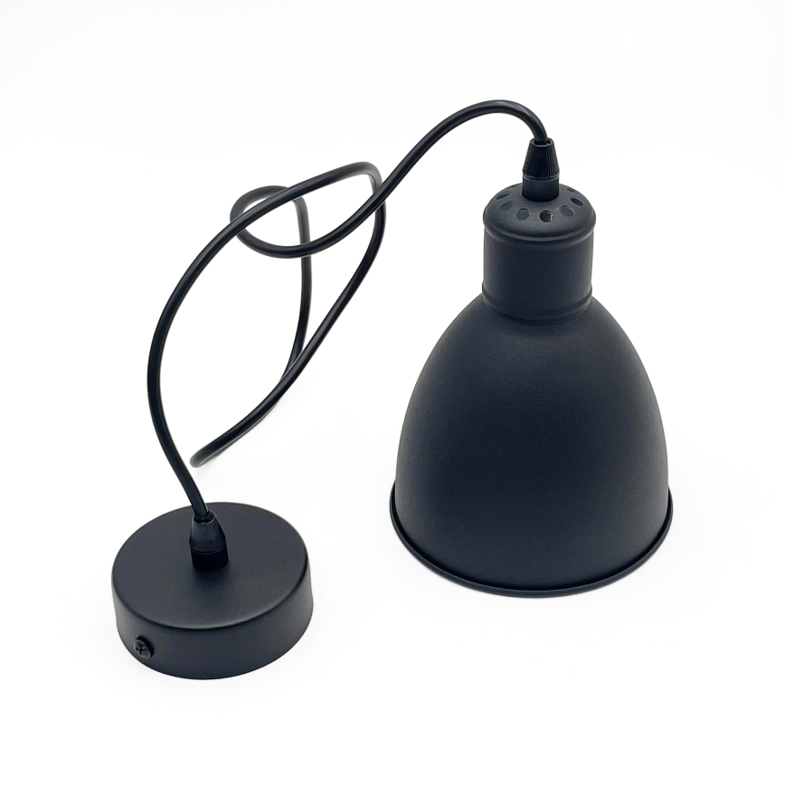 Brilagi - LED κρεμαστό φωτιστικό με καλώδιο RIDDY 1xE27/60W/230V μαύρο