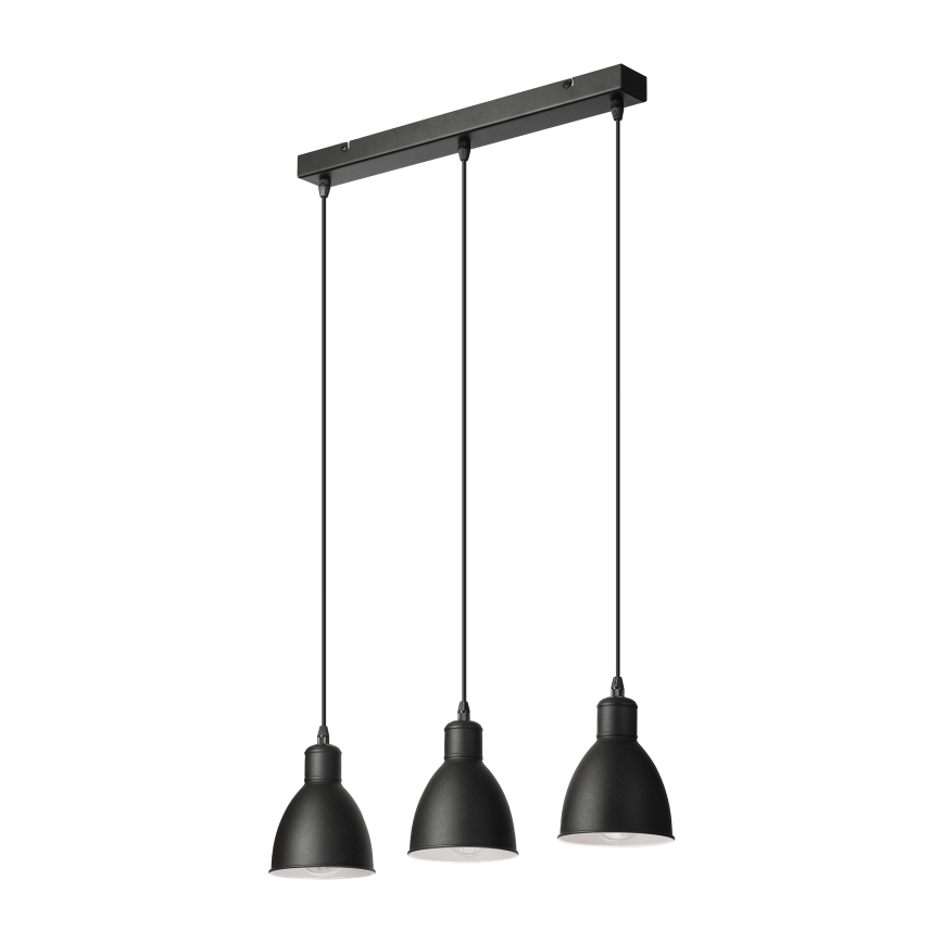 Brilagi - LED κρεμαστό φωτιστικό με καλώδιο RIDDY 3xE27/60W/230V μαύρο