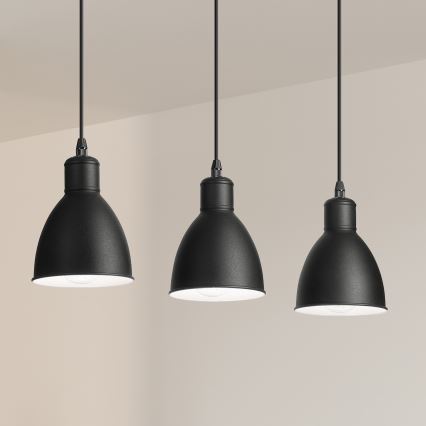 Brilagi - LED κρεμαστό φωτιστικό με καλώδιο RIDDY 3xE27/60W/230V μαύρο