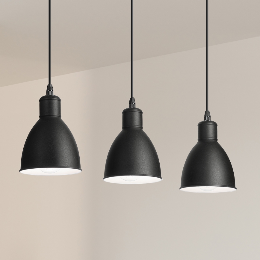 Brilagi - LED κρεμαστό φωτιστικό με καλώδιο RIDDY 3xE27/60W/230V μαύρο