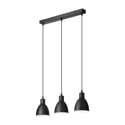 Brilagi - LED κρεμαστό φωτιστικό με καλώδιο RIDDY 3xE27/60W/230V μαύρο