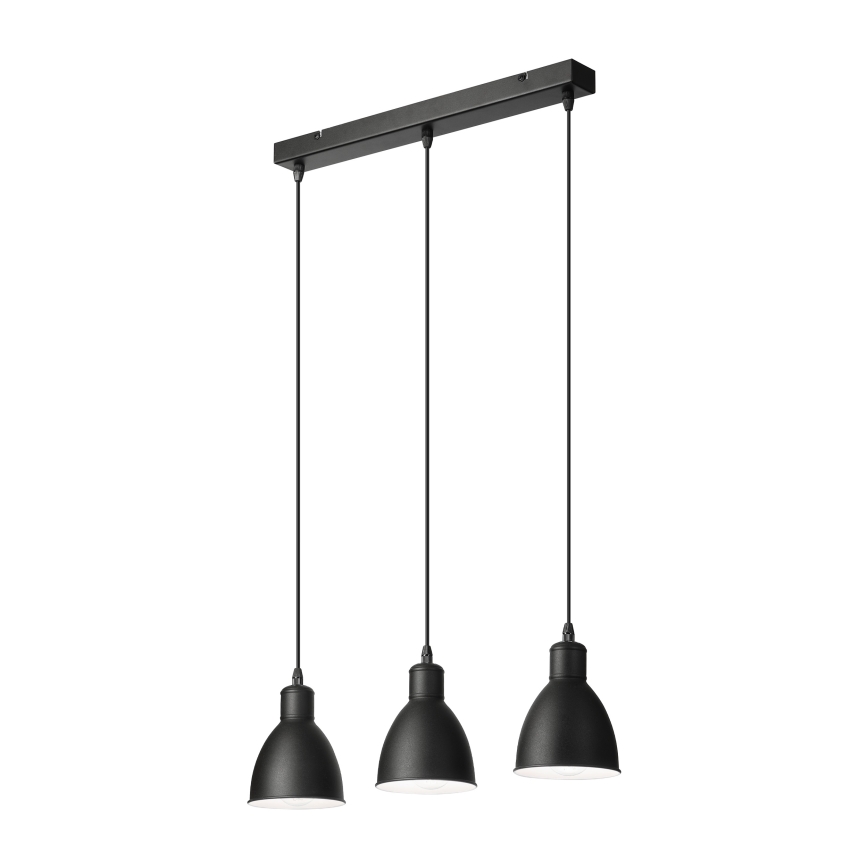 Brilagi - LED κρεμαστό φωτιστικό με καλώδιο RIDDY 3xE27/60W/230V μαύρο