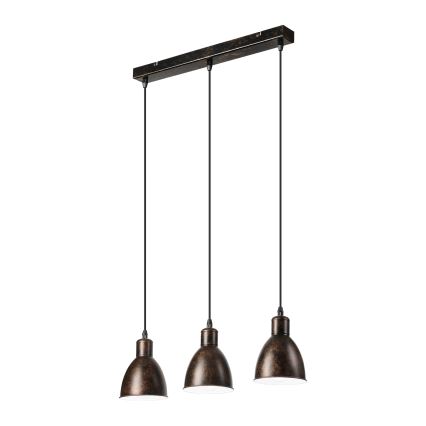 Brilagi - LED κρεμαστό φωτιστικό με καλώδιο RIDDY 3xE27/60W/230V χάλκινο/πατίνα