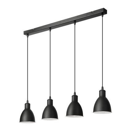 Brilagi - LED κρεμαστό φωτιστικό με καλώδιο RIDDY 4xE27/60W/230V μαύρο