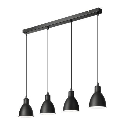 Brilagi - LED κρεμαστό φωτιστικό με καλώδιο RIDDY 4xE27/60W/230V μαύρο