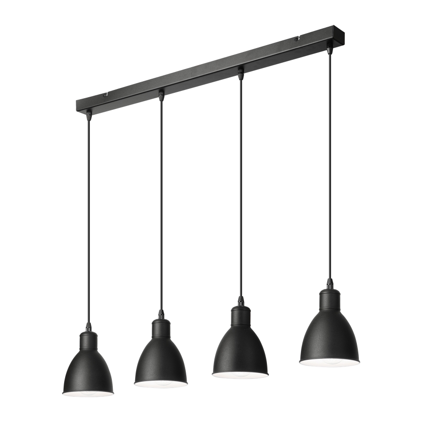 Brilagi - LED κρεμαστό φωτιστικό με καλώδιο RIDDY 4xE27/60W/230V μαύρο