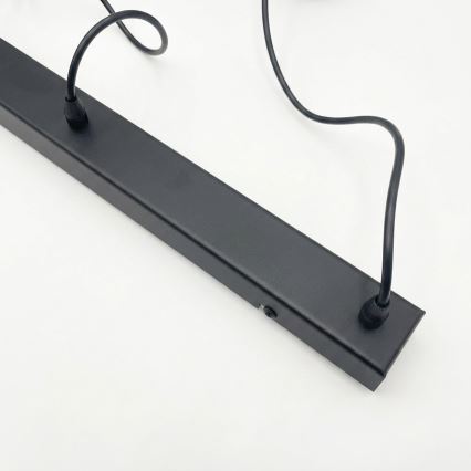 Brilagi - LED κρεμαστό φωτιστικό με καλώδιο RIDDY 4xE27/60W/230V μαύρο