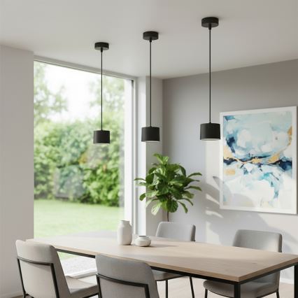 Brilagi - LED Κρεμαστό φωτιστικό με καλώδιο STRIPY 1xGX53/15W/230V μαύρο