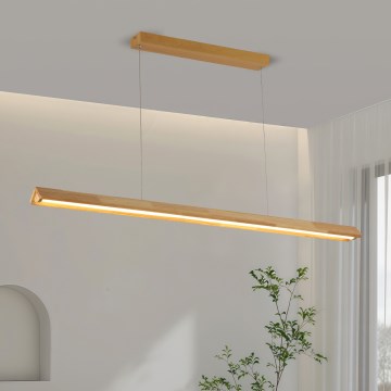Brilagi - LED κρεμαστό φωτιστικό με καλώδιο UMEA WOOD LED/30W/230V 120 cm ξύλο