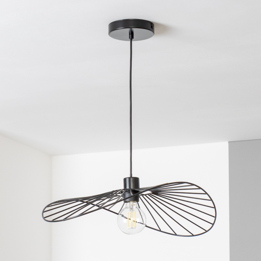 Brilagi - LED κρεμαστό φωτιστικό με σύρμα CERIA WIRE 1xE27/40W/230V 40x56 cm μαύρο