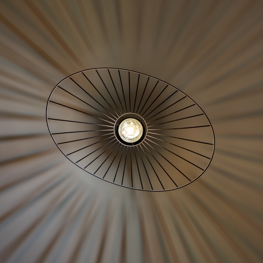 Brilagi - LED κρεμαστό φωτιστικό με σύρμα CERIA WIRE 1xE27/40W/230V 40x56 cm μαύρο