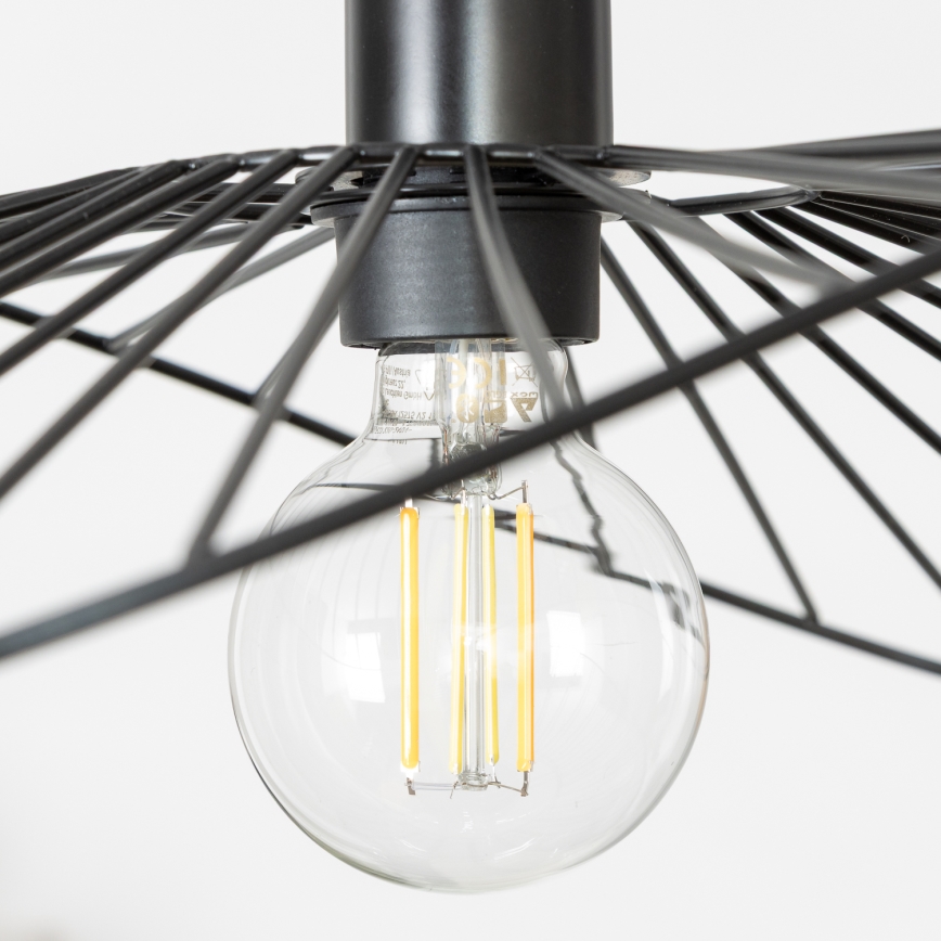 Brilagi - LED κρεμαστό φωτιστικό με σύρμα CERIA WIRE 1xE27/40W/230V 40x56 cm μαύρο