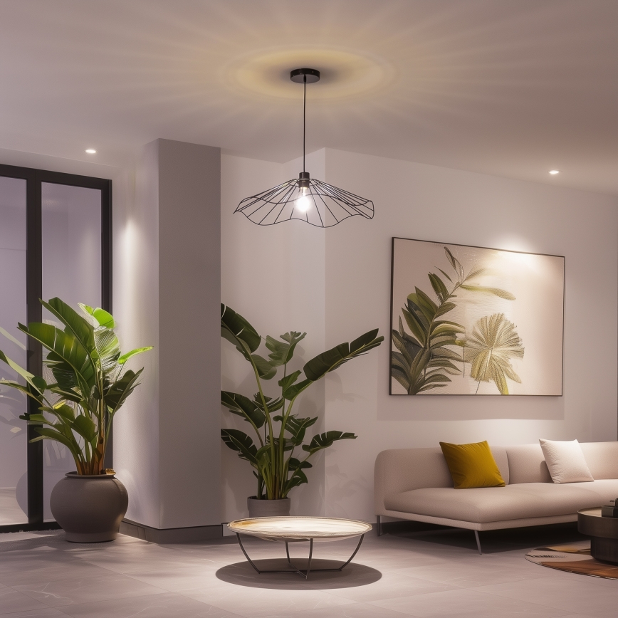 Brilagi - LED κρεμαστό φωτιστικό με σύρμα CERIA WIRE 1xE27/40W/230V Ø 60 εκ., μαύρο