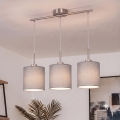 Brilagi - LED κρεμαστό φωτιστικό με σύρμα NUBILA 3xE27/60W/230V ανοιχτό γκρι