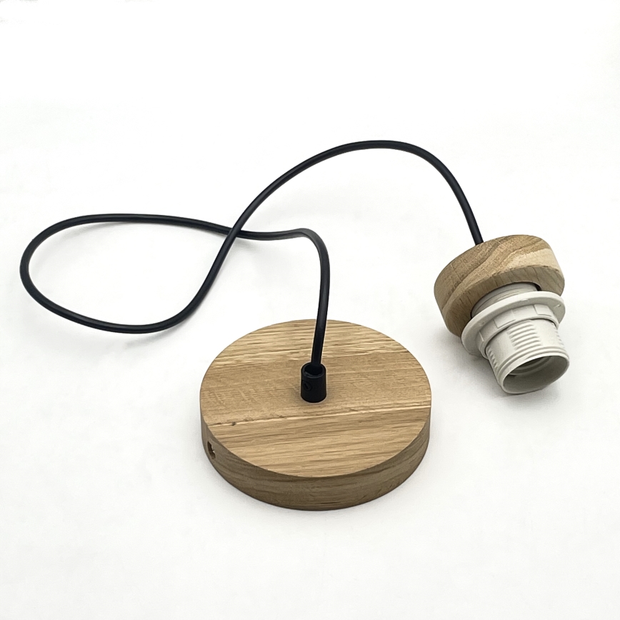 Brilagi - LED Κρεμαστό φωτιστικό οροφής ANTHONY 1xE27/60W/230V δρυς/λευκό