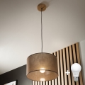Brilagi - LED Κρεμαστό φωτιστικό οροφής ANTHONY 1xE27/60W/230V δρυς/καφέ