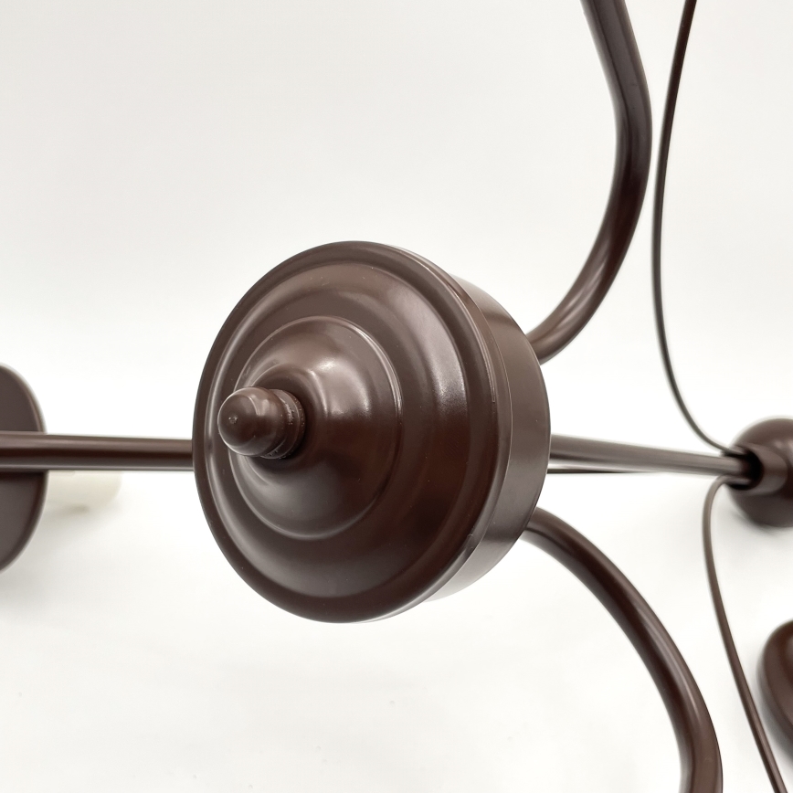 Brilagi - LED Κρεμαστό φωτιστικό οροφής COTTAGE 3xE14/40W/230V καφέ/λευκό