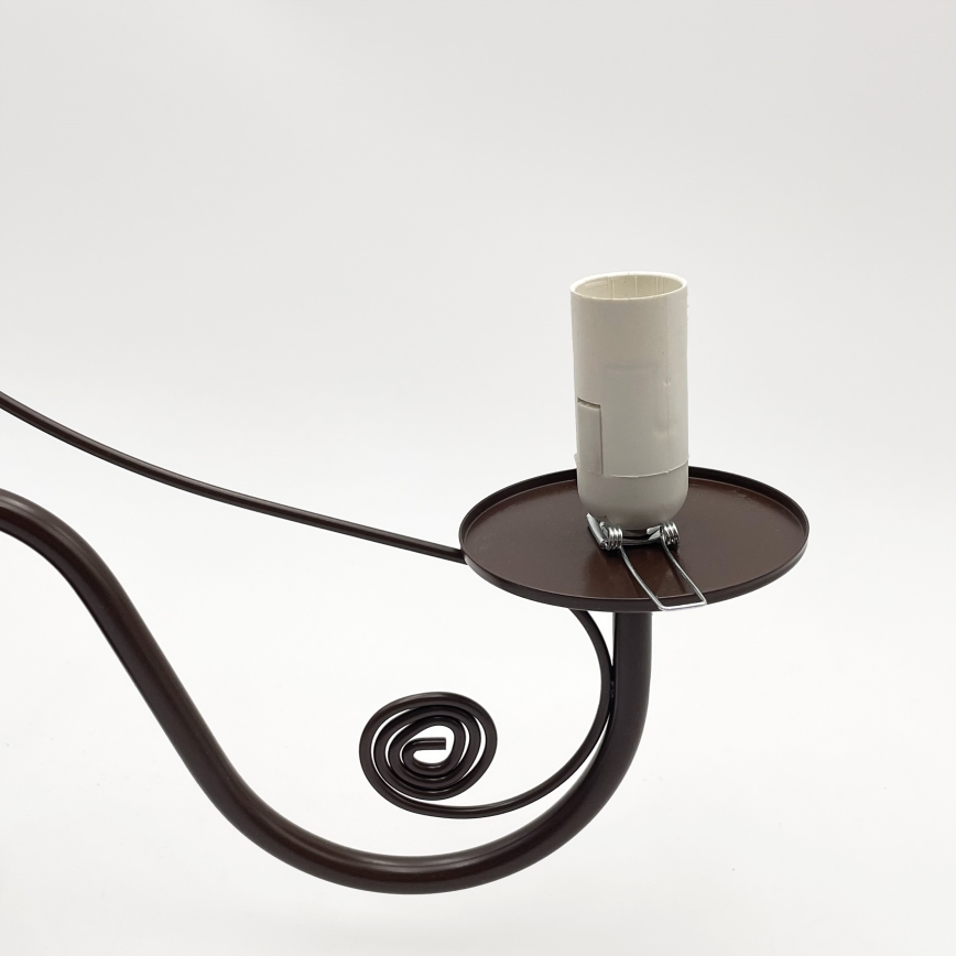 Brilagi - LED Κρεμαστό φωτιστικό οροφής COTTAGE 3xE14/40W/230V καφέ/λευκό