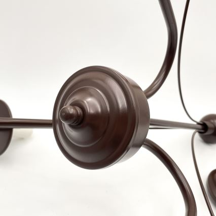 Brilagi - LED Κρεμαστό φωτιστικό οροφής COTTAGE 3xE14/40W/230V καφέ