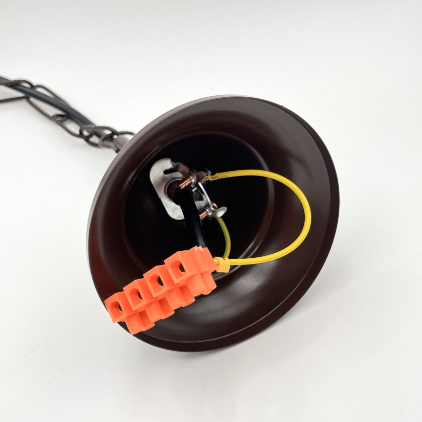 Brilagi - LED Κρεμαστό φωτιστικό οροφής COTTAGE 3xE14/40W/230V καφέ