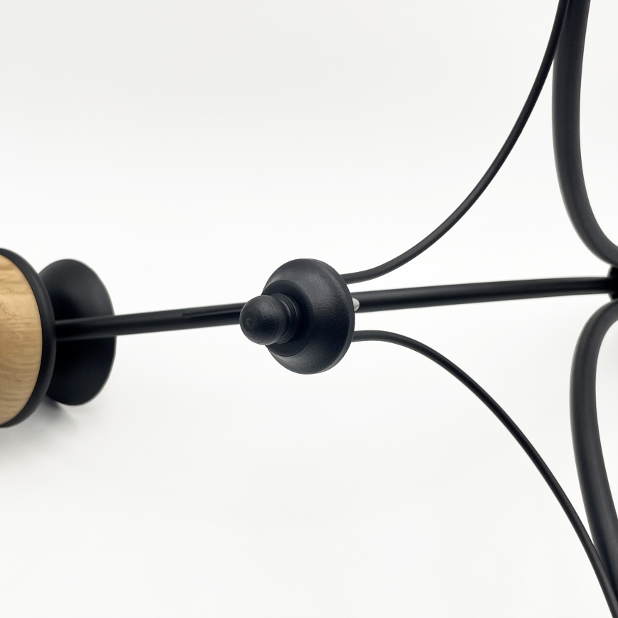 Brilagi - LED Κρεμαστό φωτιστικό οροφής COTTAGE 3xE14/40W/230V οξιά/λευκό