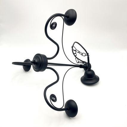 Brilagi - LED Κρεμαστό φωτιστικό οροφής COTTAGE 3xG9/40W/230V μαύρο/λευκό