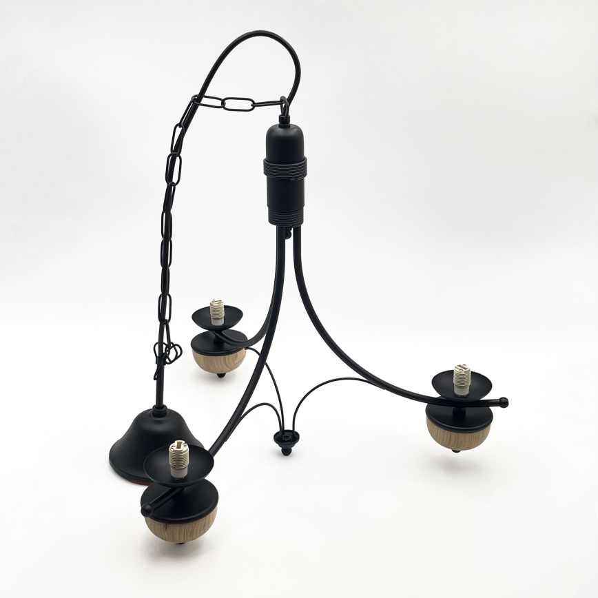 Brilagi - LED Κρεμαστό φωτιστικό οροφής COTTAGE 3xG9/40W/230V οξιά/λευκό