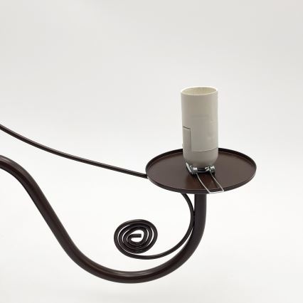 Brilagi - LED Κρεμαστό φωτιστικό οροφής COTTAGE 5xE14/40W/230V καφέ/λευκό