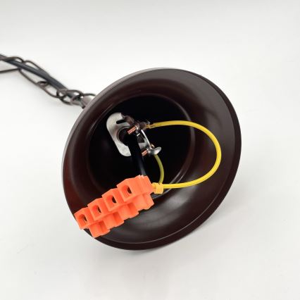 Brilagi - LED Κρεμαστό φωτιστικό οροφής COTTAGE 5xE14/40W/230V καφέ