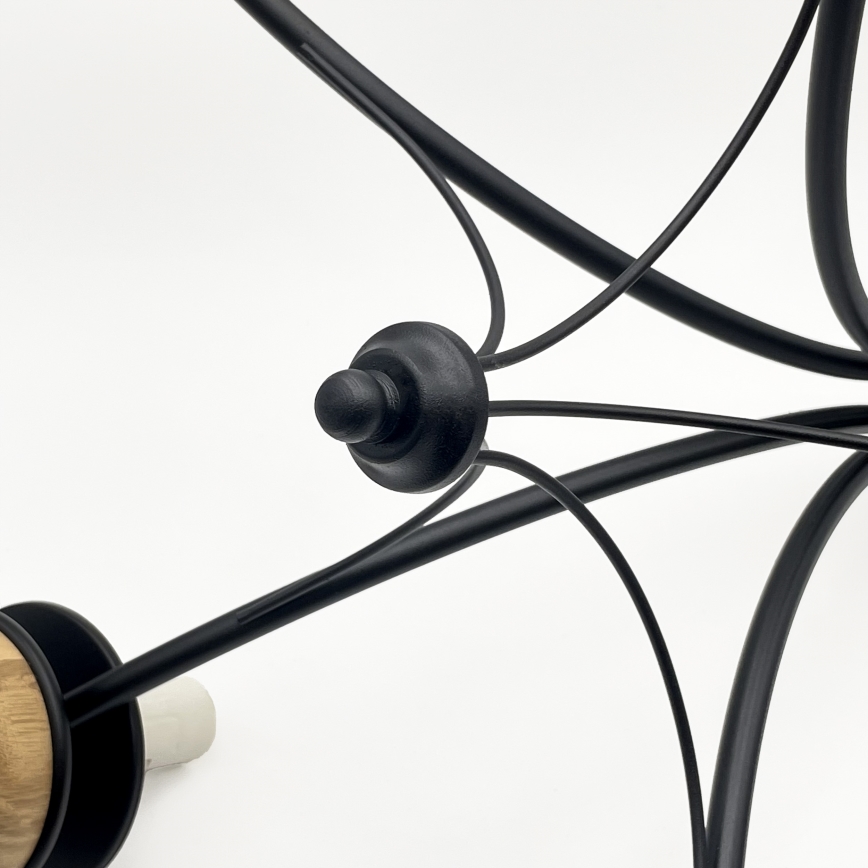 Brilagi - LED Κρεμαστό φωτιστικό οροφής COTTAGE 5xE14/40W/230V οξιά/καφέ