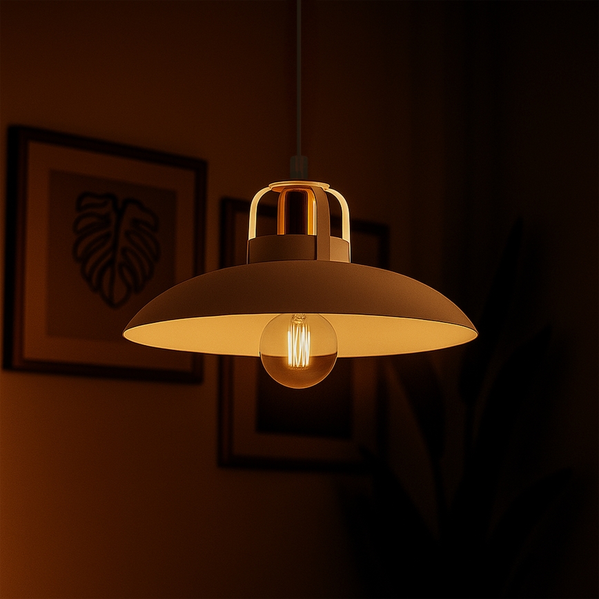 Brilagi - LED Κρεμαστό φωτιστικό οροφής FLAMENGO 1xE27/60W/230V λευκό