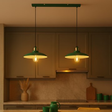 Brilagi - LED Κρεμαστό φωτιστικό οροφής FLAMENGO 2xE27/60W/230V πράσινο