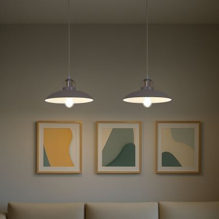 Brilagi - LED Κρεμαστό φωτιστικό οροφής FLAMENGO 2xE27/60W/230V μπεζ