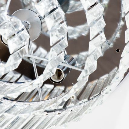 Brilagi - LED κρυστάλλινο φωτιστικό οροφής MOZART 5xE14/40W/230V διάμ. 40 cm γυαλιστερό χρώμιο