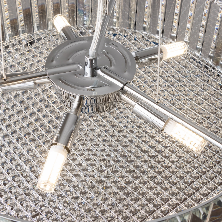 Brilagi - LED Κρυστάλλινο κρεμαστό φωτιστικό οροφής GLAMOUR 5xG9/42W/230V